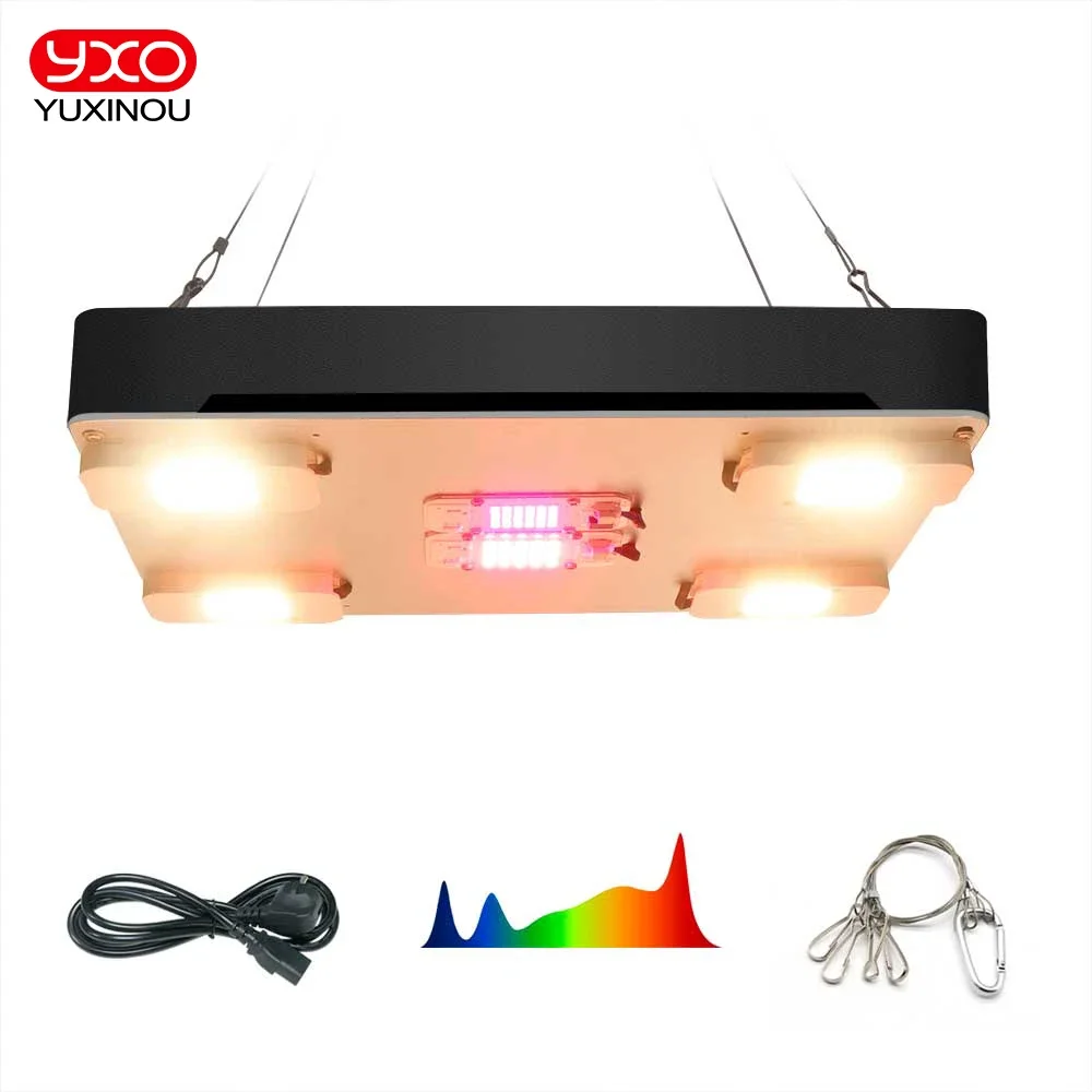 600W 1000W Sam-ng Quantum YXO LED 성장 빛 LM283B + 온실 실내 식물 묘목 성장 꽃에 대 한 전체 스펙트럼 식물 램프