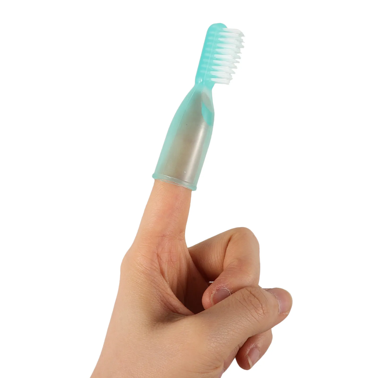 20Pcs Semi-Finger Toothbrush Mini Size Prison Toothbrush Short Handle Wear-Resistant Soft Bristles for Secure Facilities Travel