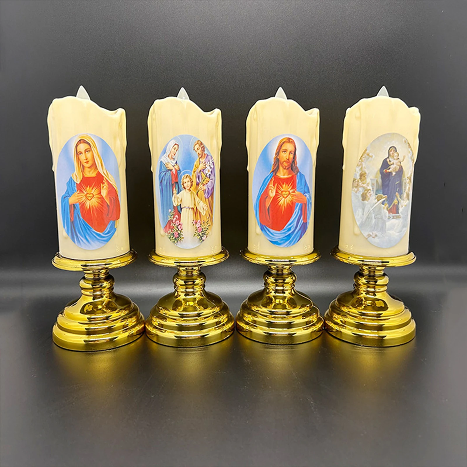 Lampa świeca element elektroniczny dekoracja LED dekoracja domu świece LED do dekoracji religijnych ślubne ganek Larterns