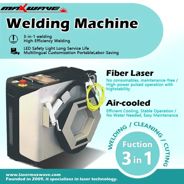 

Laser Welding Machine Air Cooling Portable System for Stainless Steel Carbon Steel Aluminum Iron DIY Repair and Fabrication