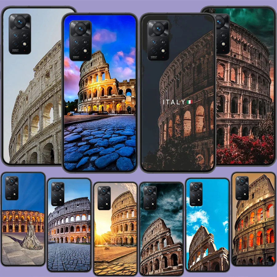 Colosseum Rome Italy Phone Case For Xiaomi Redmi Note 12 Pro Plus 5G 12S 11 11E 11T Pro 10 9 8 7 11S 10S 4G 9T 8T 9S Capa Coque