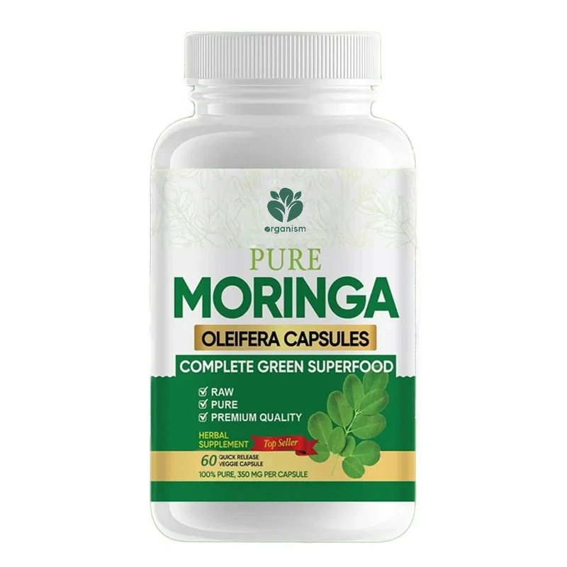 

Moringa Capsules -60 capsules 3X high-efficiency antioxidant 100% pure Moringa leaf powder for metabolism and lactation support