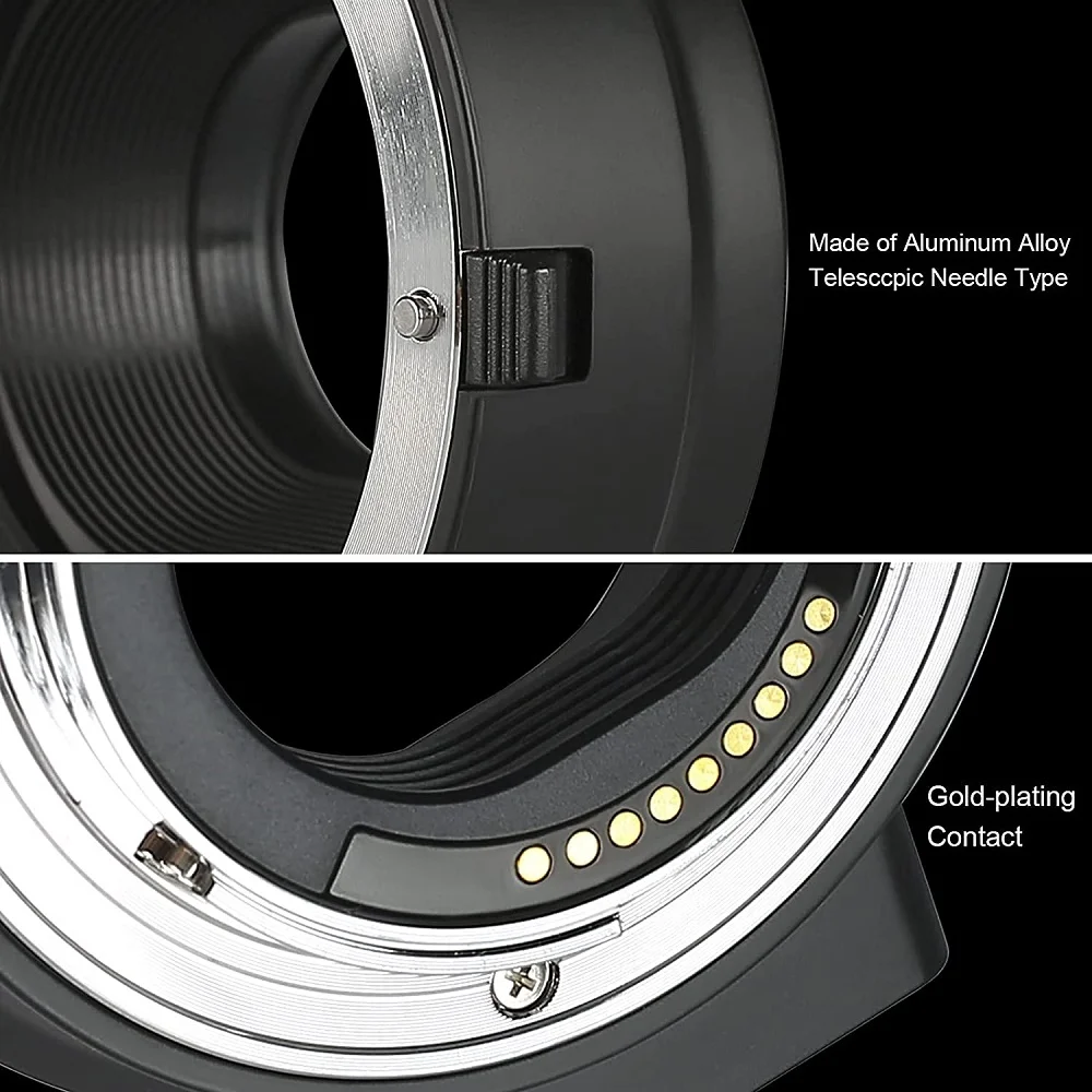 Meike Electronic Auto Focus EF-M Lens Adapter Ring for Canon EOS EF EF-S Lens to EOS M M2 M3 M5 M6 M10 M50 II M100 Camera