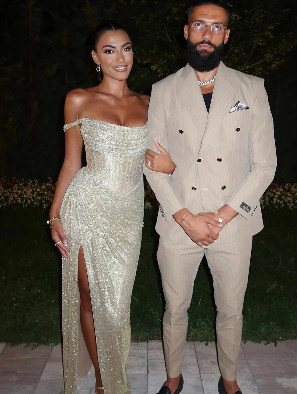 Contessa Customized Shiny Drill Net High Slit Prom Dresses Column Sheath robes de soirée Floor-Length Formal events dresses 2025