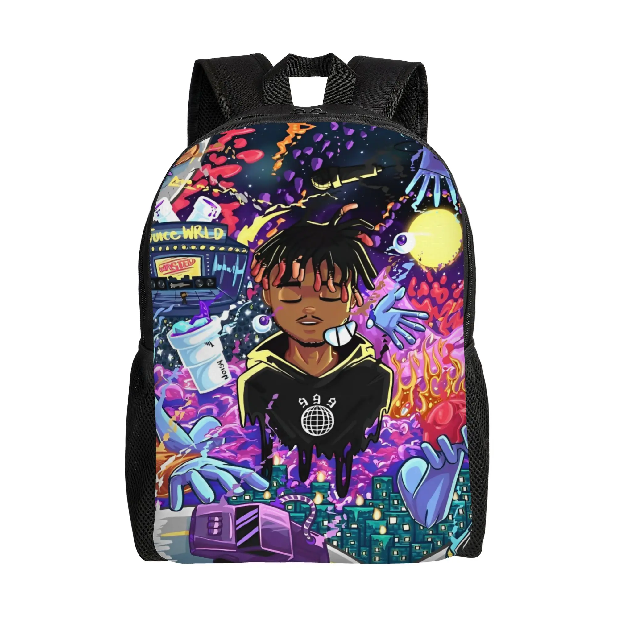 

Стильный рюкзак Juice Music Wrld, легкий студенческий деловой рюкзак для мужчин и женщин, холщовая сумка для ноутбука