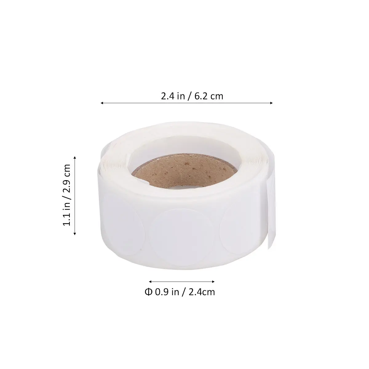 500Pcs Permanent Adhesive Round Stickers for Gifts Labels Decorative Tag Stickers Balloons Cards Boxes Bottles Plastic Wood