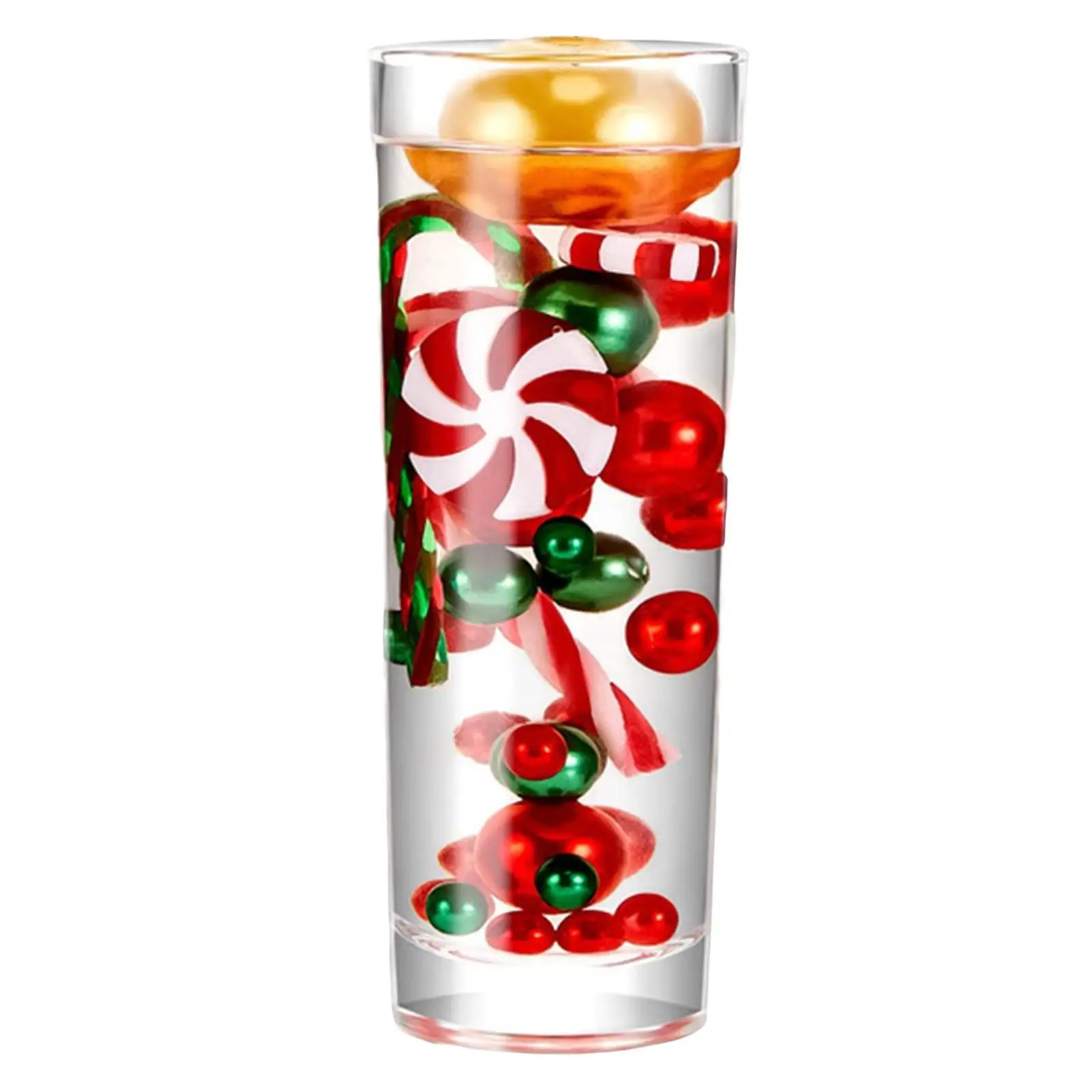 

DIY Christmas Vase Filler Beads Floating Candles for Housewarming Dinner Living Room