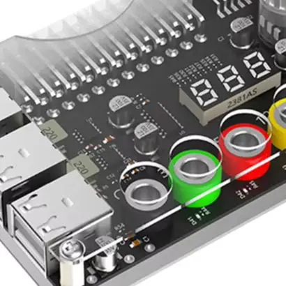 Adjustable Voltage Knob for atx Power Supply DIY Electronics for acrylic Shell Kit Low-power Module Support Supports 1.8V-10.8V