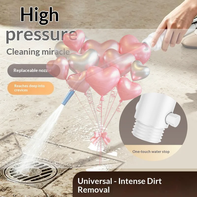 Leakproof High Pressure Toilet Cleaning Nozzle 1Pcs Elongated Curved Shower Sprayer for Adult Personal Hygiene