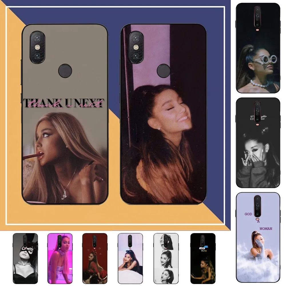 S-Singer Pop star Ariana grande Phone Case For Redmi Note 4 X 5 A 6 7 8 T 9 9S 10 11 11S 11Epro Poco M3 pro