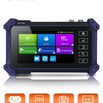 PEGATAH Purple 5200C 12MP IPC 테스터 IPC 카메라 CFTV 테스터용 HDMI VGA가 있는 8MP/AHD/CVI/TV/SDI CCTV 카메라 테스터 CCTV 모니터