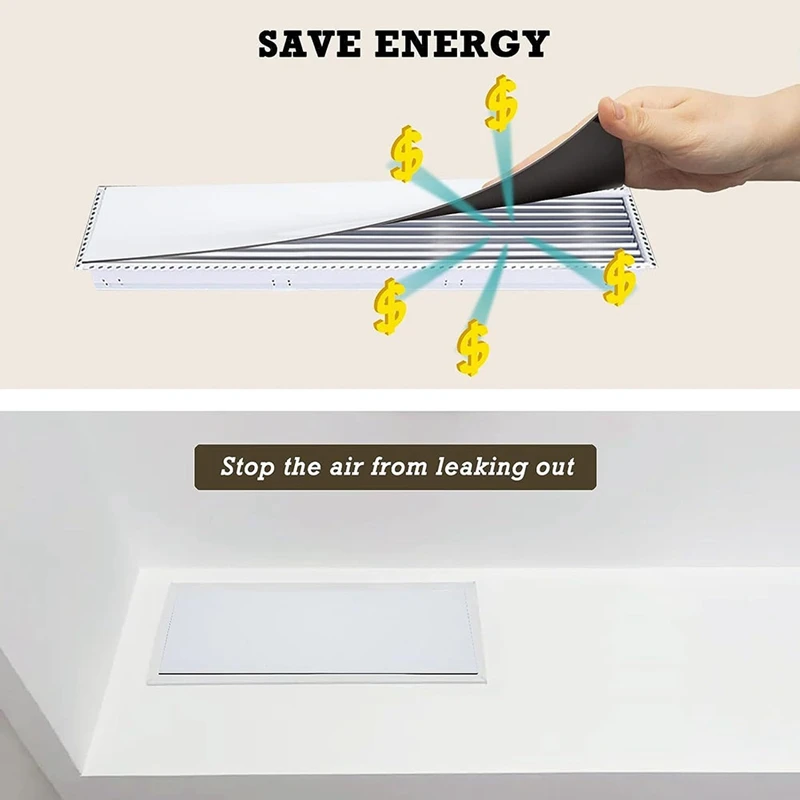 MLGB-5Pcs Magnetic Vent ครอบคลุม,5X12 นิ้วสําหรับพื้น,ผนัง,หรือเพดานช่องระบายอากาศและ Air Registers, สําหรับ RV, บ้าน HVAC และช่องระบายอากาศ AC