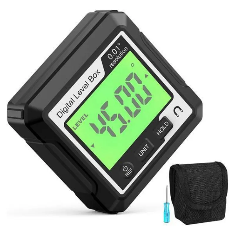 1, color: black + white, material: plastic, digital horizontal angle meter, magnetic electronic water