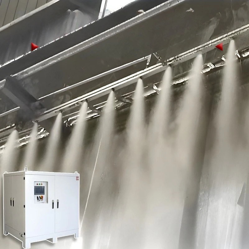 

Micron dry fog dust suppression host Tianwu dust suppression stone factory belt machine unloading mouth dry fog dust removal