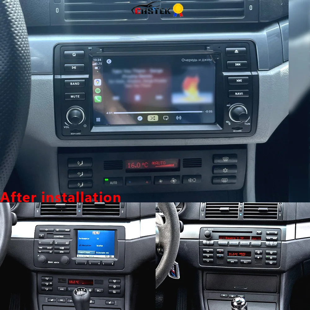 CHSTEK Android Car Radio For BMW 3 Series E46 M3 1998-2007 Rover 75 Carplay Multimedia Vedio Player GPS Bluetooth WIFI Head Unit