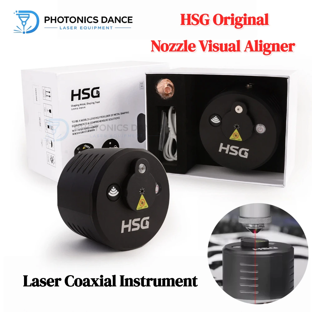 Original HSG Nozzle Visual Aligner NVA Laser Cutting Machine Nozzle Calibration Coaxial Calibration Tool AI Vision Alignment