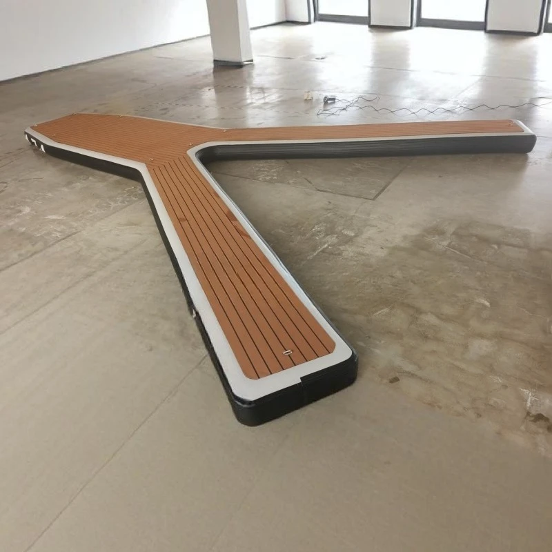 Inflatable Floating Platform Y-Type Yacht Marina Motorboat Docking Platform Ydock Accessories Water Buoyancy Portable