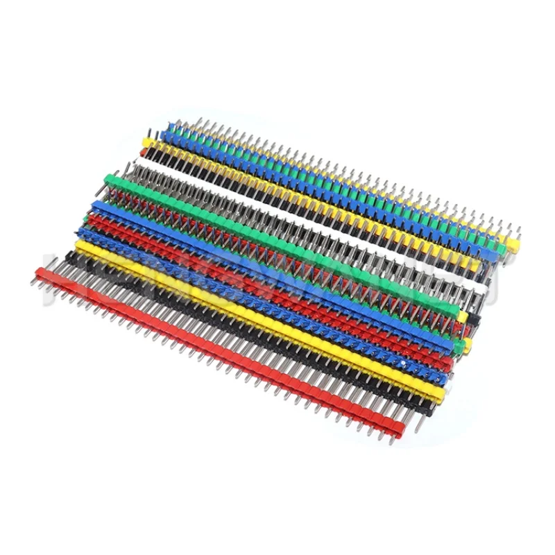 30PCS 40 Pin Breakable Pin Header 2.54mm Single Row Male Header Connector Kit PCB Pin Strip For Arduino