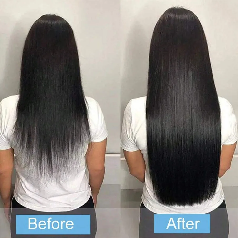 Ekstensi Rambut Clip In Rambut Asli Manusia 8pcs Clip Ins Rambut Manusia Lurus Keriting Ekstensi Clip In Rambut Manusia Lembut Halus Tepi Tak Terlihat