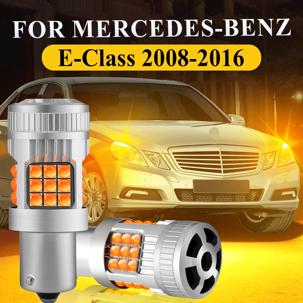 

Передние светодиодные фонари указателя поворота для Mercedes-Benz E-Class W212 W211 A207 C20 S212, автомобильная светодиодная мигалка, янтарная индикаторная лампа, 2 шт.