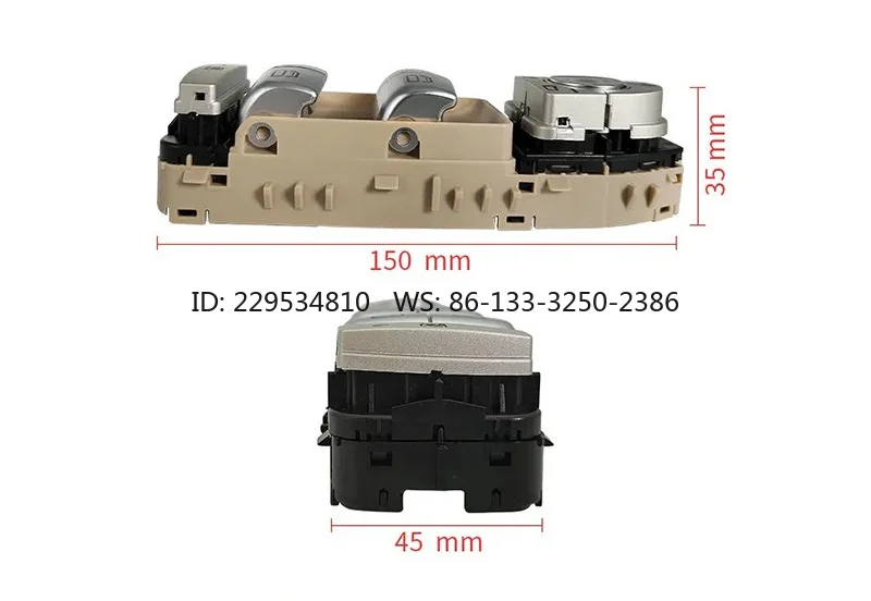 2059056811 Suitab-le for C-Clas-s elec-tric window gla-ss lifter switc-h assembly with folding s-witch