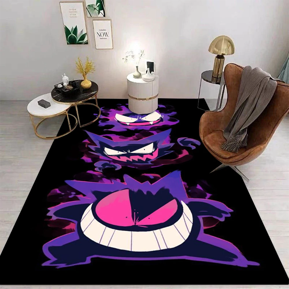 

Ковер Покемона с героями мультфильмов для гостиной, спальни, кухни, дивана, стола, балкона, нескользящий моющийся коврик, изысканный домашний орнамент