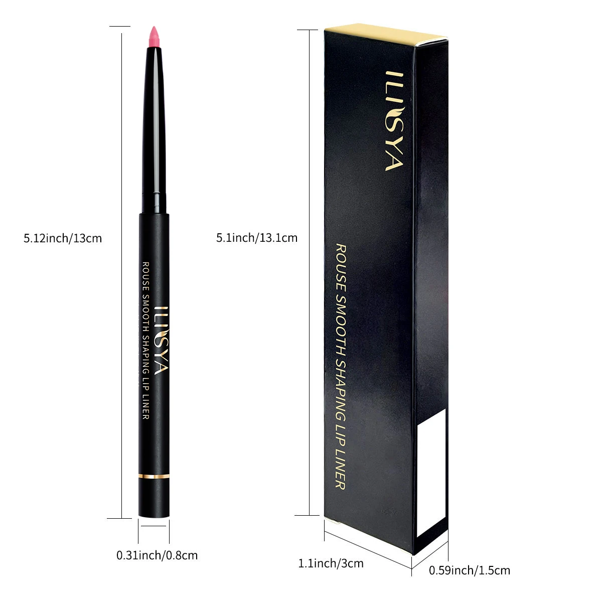 ILISYA lip Liner Pencil Waterproof Matte Crayon Durable Lipstick Pen Soft Automatic Lip Stick Makeup for Women 6 Colors