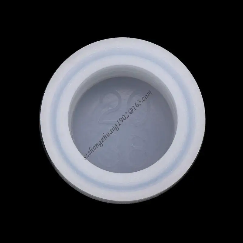 Flower Pots Mold Silicone Mould for Art Projects Round Shaped Crafts Accessories Q6RB
