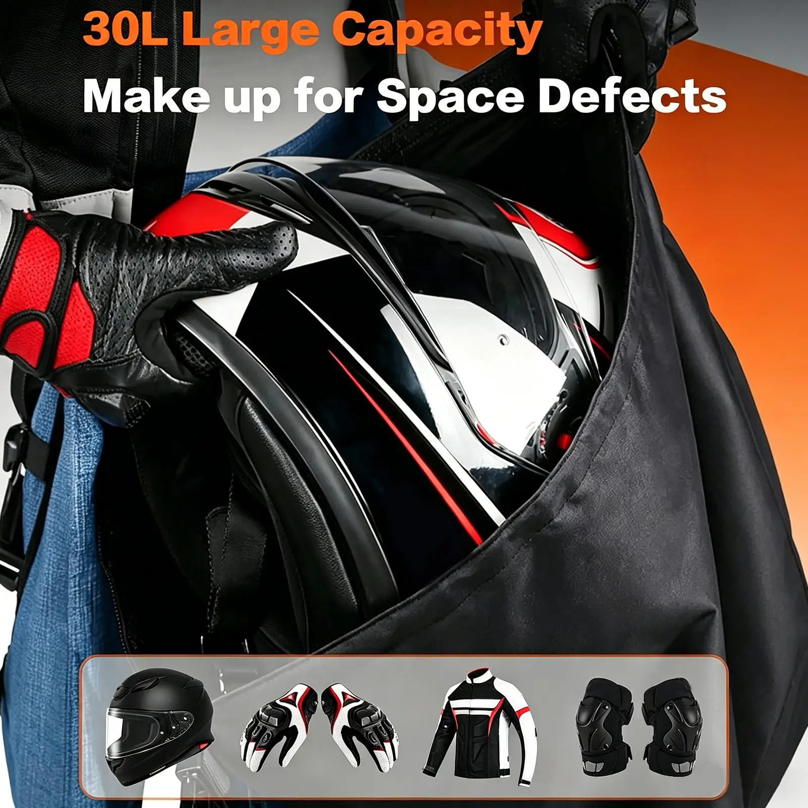 

Hockey Helmet Bag Waterproof Lightweight Dust Proof Pouch With Combination Lock Helmet Storage Bag For Ski Riding Travel Welding