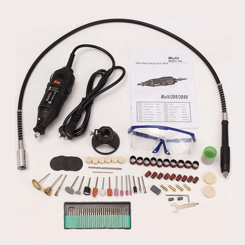 

110v Electric Rotary Tool Variable Speed Multi Drill Dremel polishing Carving flexible Shaft Accessories jewelry Polishing Kit