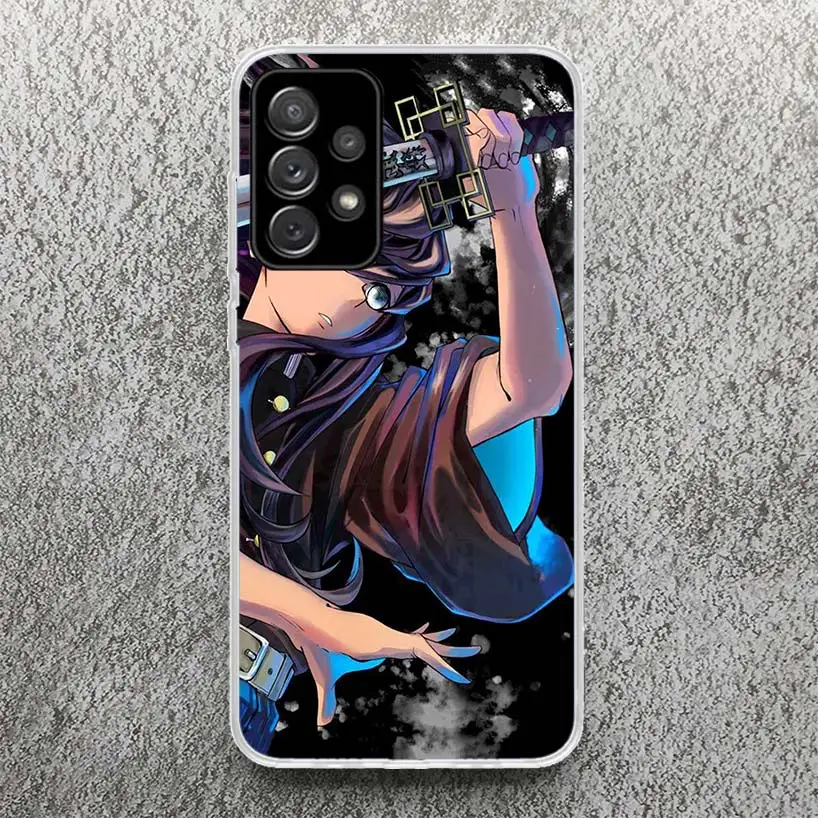 Demon Slayer Tokitou Muichirou Print Soft Case for Samsung A51 A50 A21S A70 A71 Phone Shell A31 A41 A10 A20E A30 A40 A6 A7 A8 A9