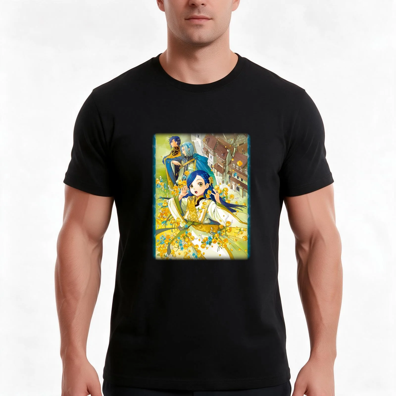 Ascendance of a bookworm Myne T-Shirt Summer Casual Cotton Tee Oversized Streetwear Tops Vintage Graphic Print 100% Cotton