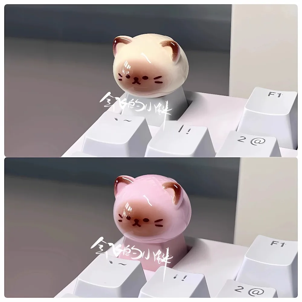 Cartoon Cute Cat Keycaps Keyboard Keycaps（Please Follow Our Store, We Often Offer More Discounted Products Worth 0.1 USD，Thanks）