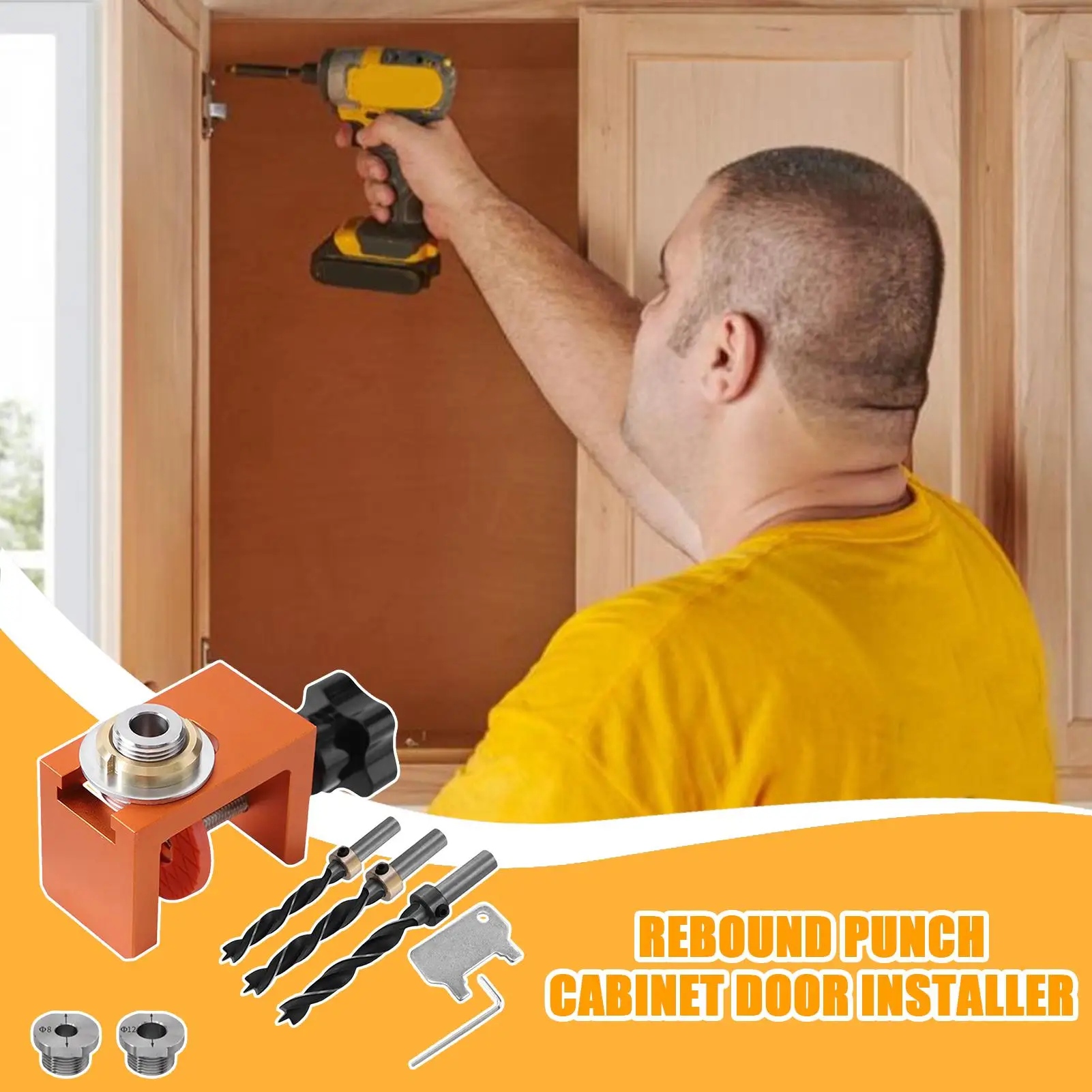 

Cabinet Door Installation Jig Aluminum Alloy Cabinet Door Hardware Jig Positioning Device Convenient Versatile Clamp For Home