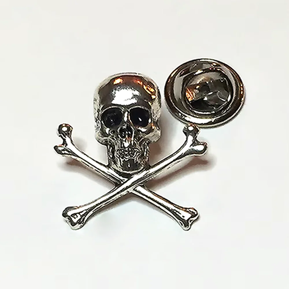 Medsor Skull Mental Brooch Pins Goth Punk Emo Style Lapel Backpack Badge Jewelry Gifts Accessories Collections for Men Women