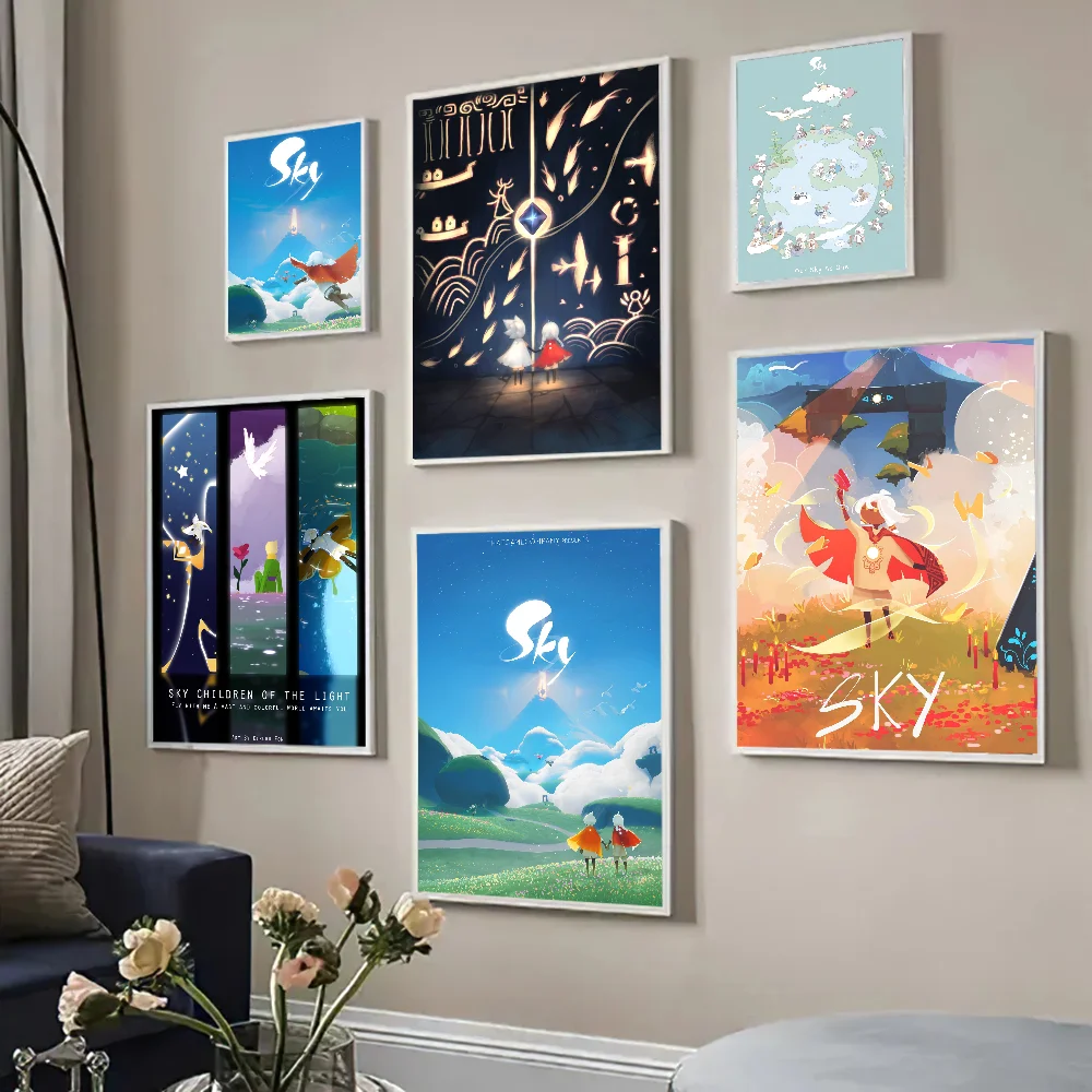 Sky Children Of The Light DIY Sticky Poster Whitepaper Prints Posters Artwork Nordic Home Decor