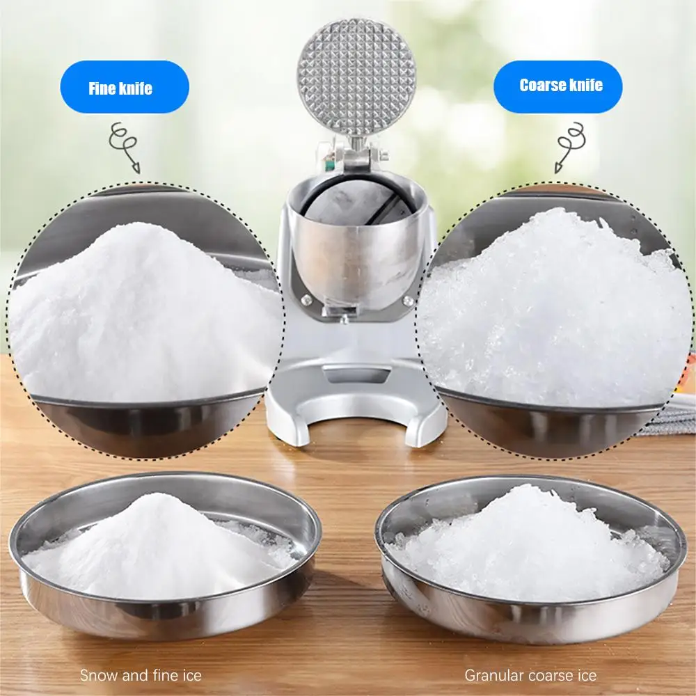 アイスクラッシャー多機能電気雪製氷機アイスシェーバーミニアイスクラッシャーマシン 85 キロ/h 家庭用および商業用アイスクラッシャー