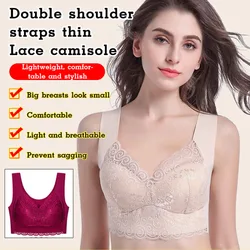Comfort Lightweight Wire-Free Lace Bra Sexy Adjustable Wireless big Size Women's Bra Push-Up Lace High Quality Ladies Underwear
