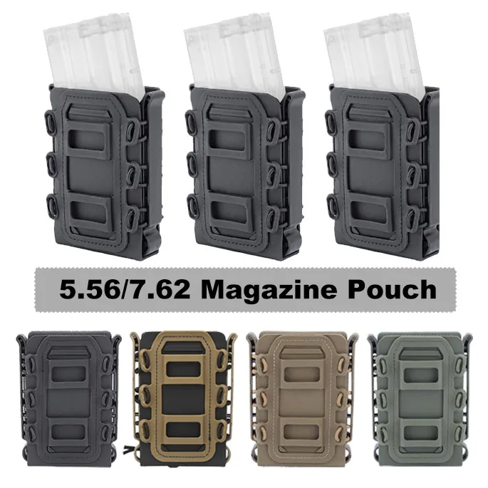 5.56 Magazine Pouch 7.62 AK 74 Accessories MIOUNT Fast Mag Flexible Molle AK 74/47 AR M4 5.56/7.62 Mag Pouch Magazine Holder - Image 2
