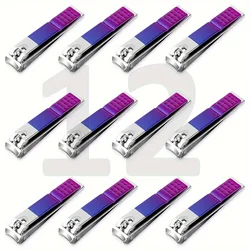 12Pcs Gradient Stainless Steel Nail Clippers Set for Women and Men - Fingernail Cutter, Cuticle Trimmer