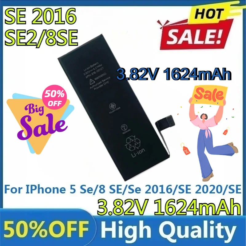 For IPhone 5 Se/8 SE/Se 2016/SE 2020/SE for Mobile Phone Battery New High Quality Replacement Bateria
