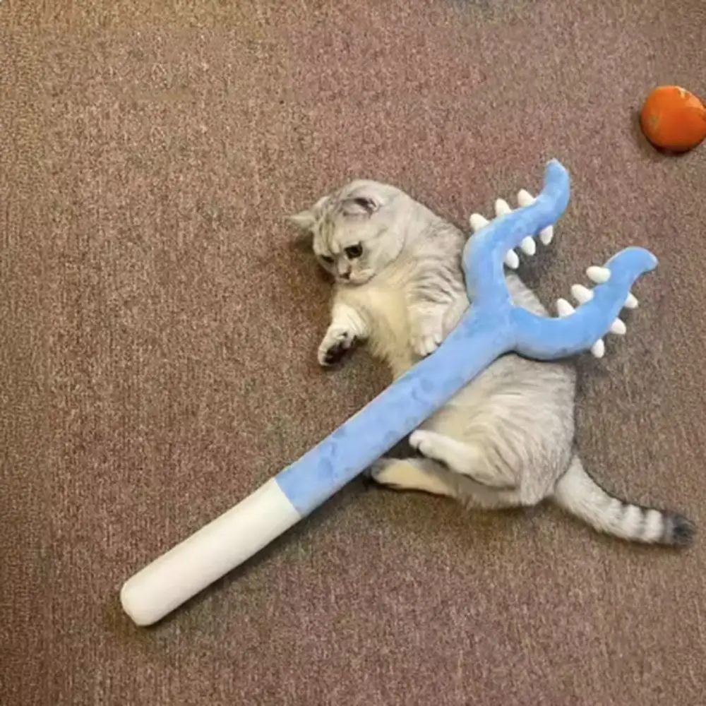 

Anime Wand Toy Plush Cat Teaser Long Fork Shape Funny Cat Stick 70cm Dog Interactive Toys Gift