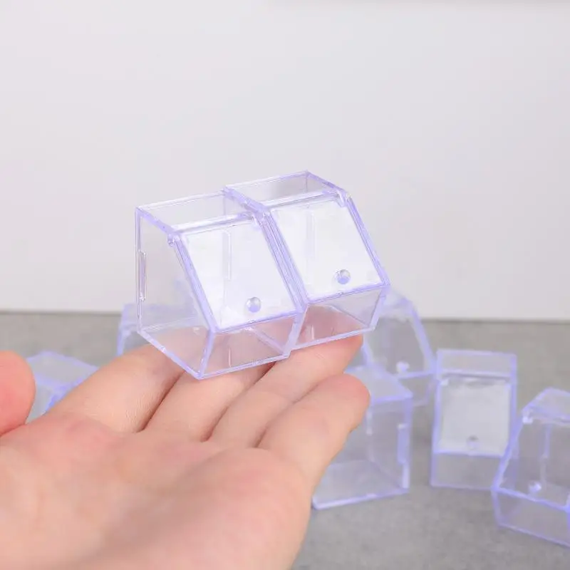 5Pcs Dollhouse Mini Transparent Storage Display Rack Model Dollhouse Supermarket Scene Decoration Toy Dolls House Accessories