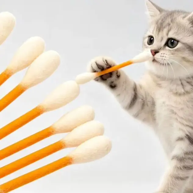 6 Stück Baumwollstäbchen-Katzenspielzeug mit Katzenminze, Filz-Baumwollstäbchen, Kätzchen-Kau- und Zahnungsspielzeug für Langeweile, Übung & Verdauungsförderung