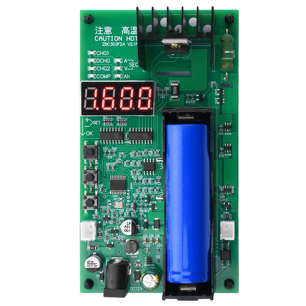 Imagem -01 - Li-ion Bateria Tester Carga Eletrônica Tester Capacidade Carga Automática e Teste de Descarga dc 12v 1a 18650 li ion bateria tester carga eletronica tester capacidade carga automatica e teste de descarga dc 12v 1a 18650 01