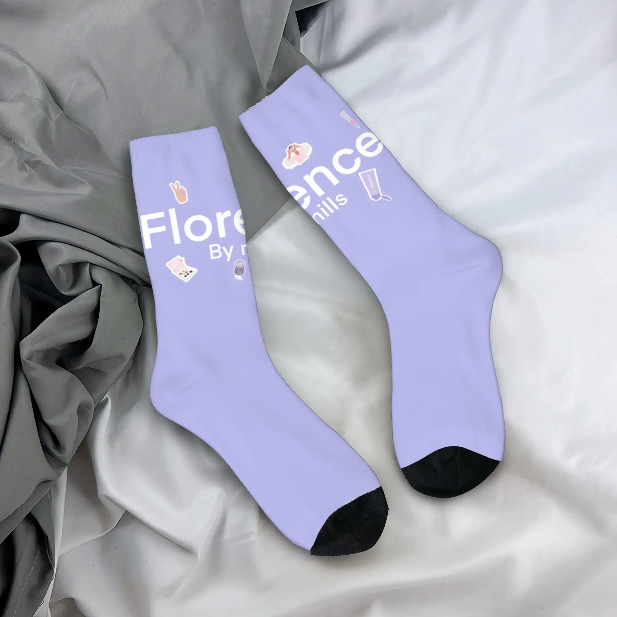 

Custom Cute Printed Florence By Mills Socks for Women Men Stretch Summer Autumn Winter Crew Socks