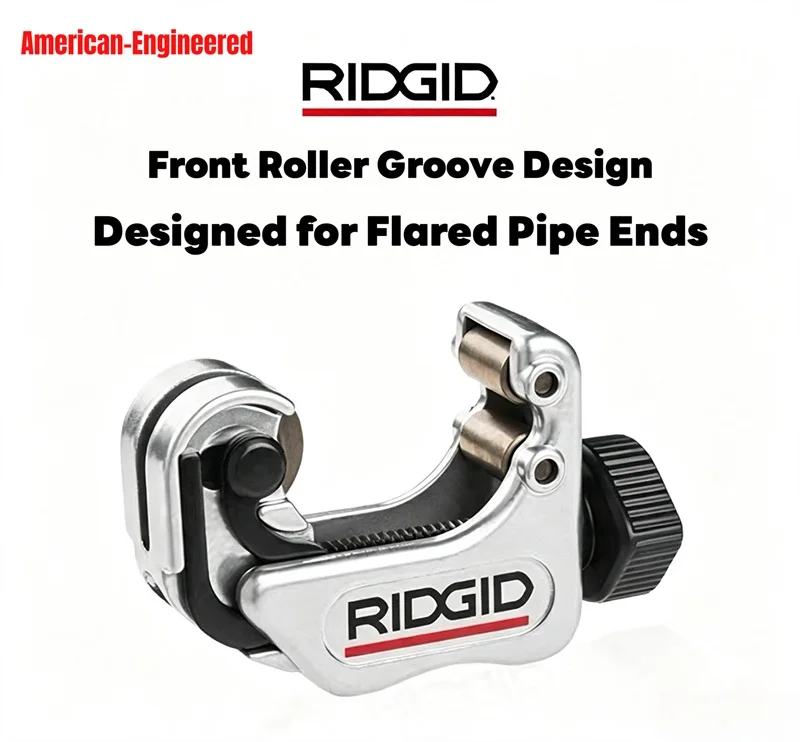 RIDGID Manual Rotary Mini Pipe Cutter for Aluminum, Copper, Plastic, PP‑R and PVC
