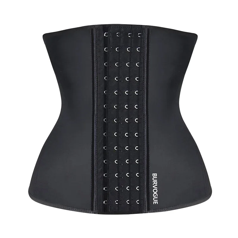 

BurVogue Latex Waist Trainer Corset for Women Slimming Body Shaper Fitness Waist Cinchers Tummy Shapewear Underbust Binders