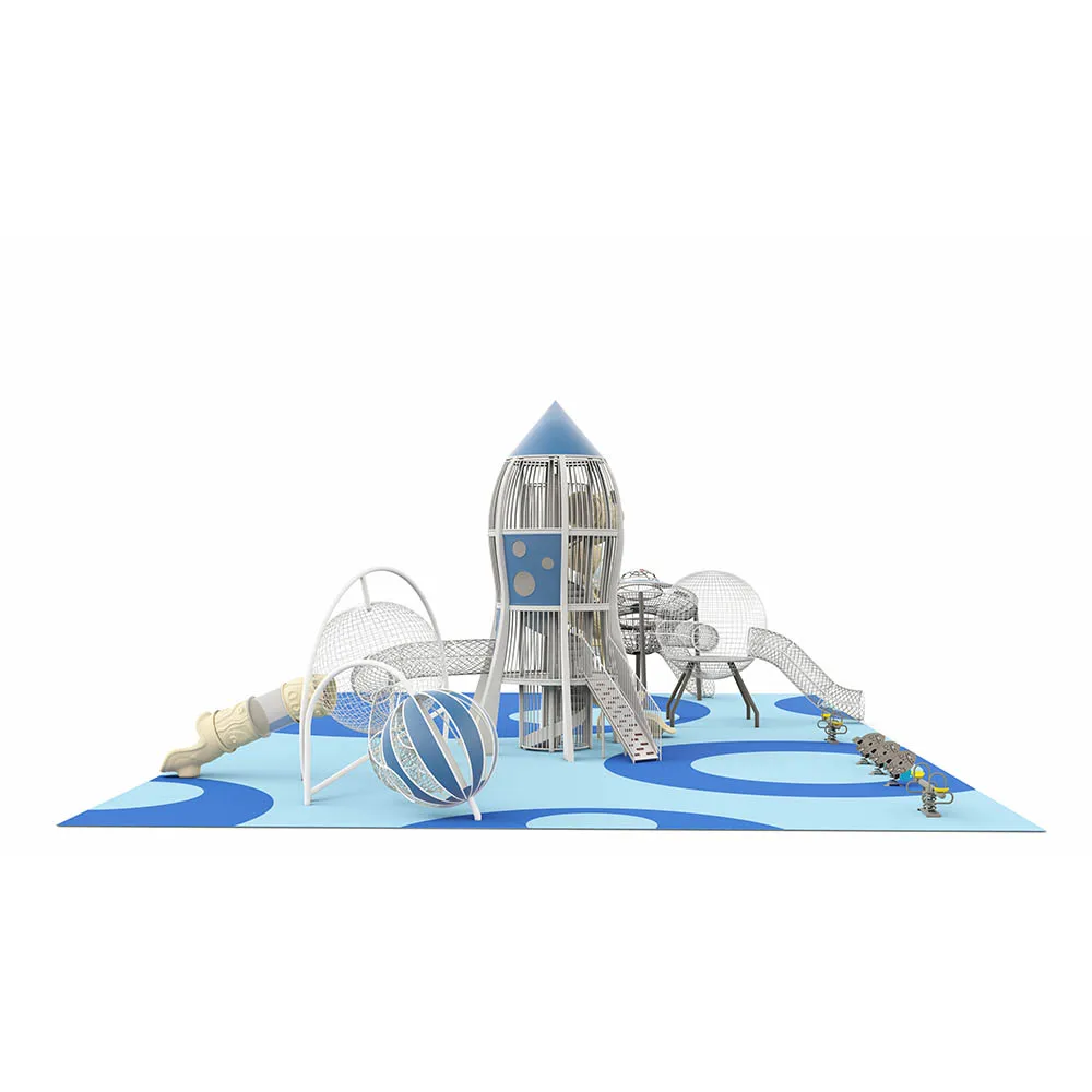 Amusement Park Set for Kids' Gardens & School Outdoor Bespoke Playground Plastic Custom Design Commercial