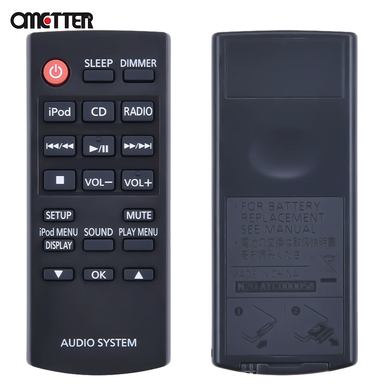 N2QAYC000058 يصلح لنظام الصوت باناسونيك التحكم عن بعد الأصلي SC-HC27 SC-HC38 SC-HC58